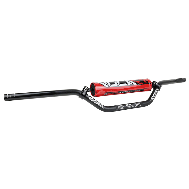 Guidon Voca Racing 50 A BOITE CROSS ALU T6 DIAM 22,2mm L805mm H94mm MOUSSE ROUGE